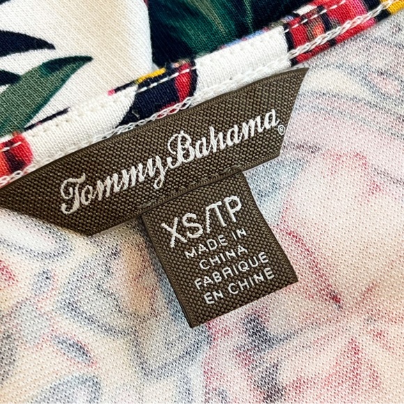 Tommy Bahama Prince Of Paisley Dress French Creme Floral Sleeveless Shift Sz XS - Picture 6 of 7